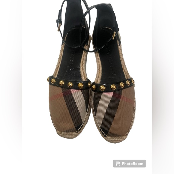 Burberry Studded Espadrille Flats Sandal - Picture 5 of 15